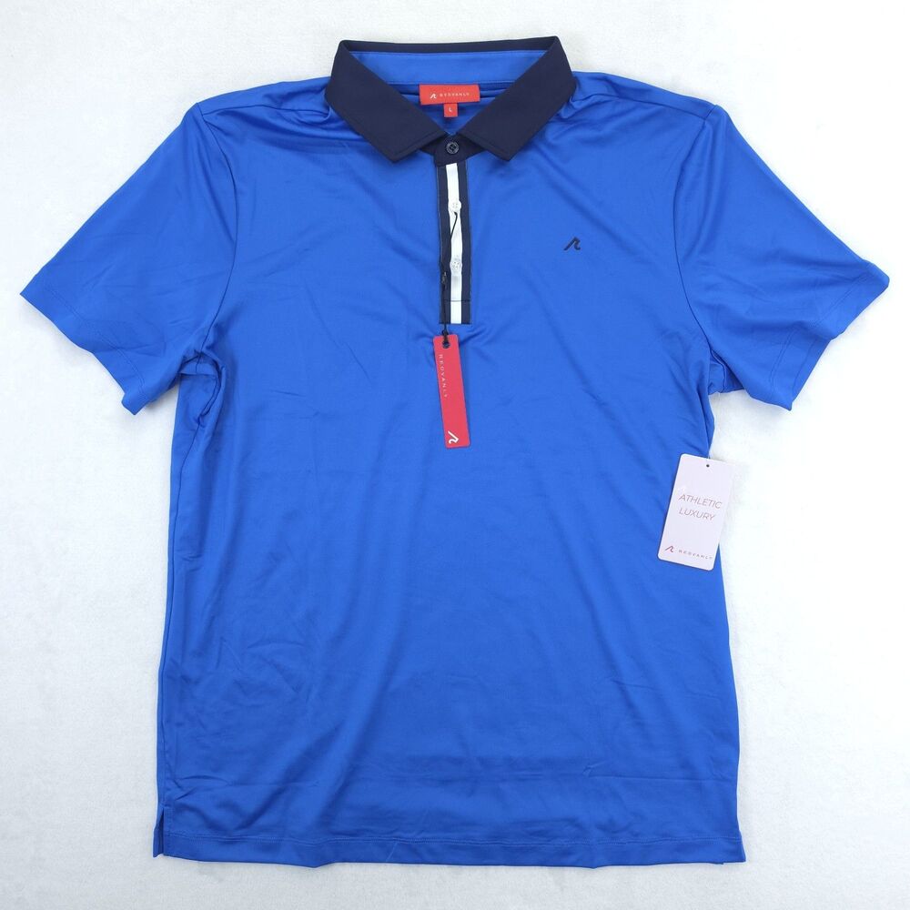 Redvanly Golf Tshirt Monroe Polo Blue Men's Size Large NWT